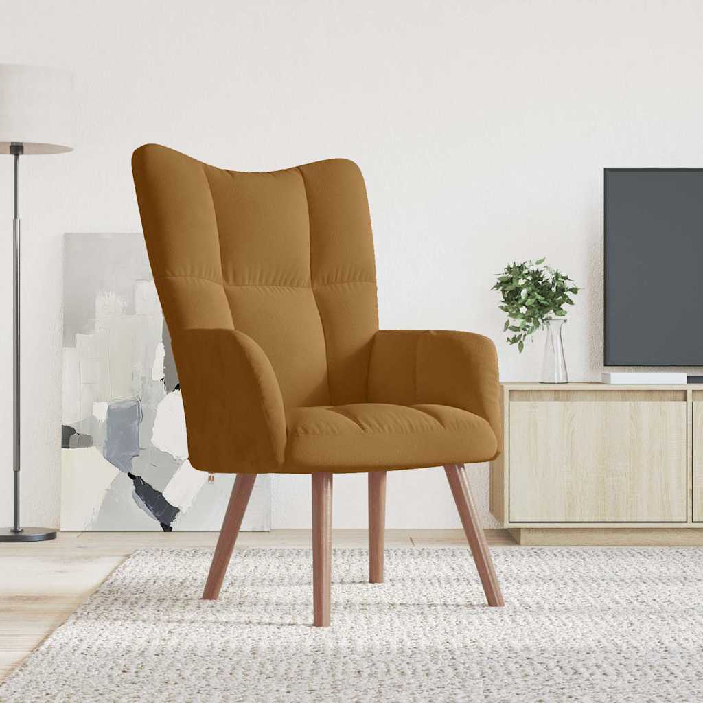 Relaxsessel Braun Samt