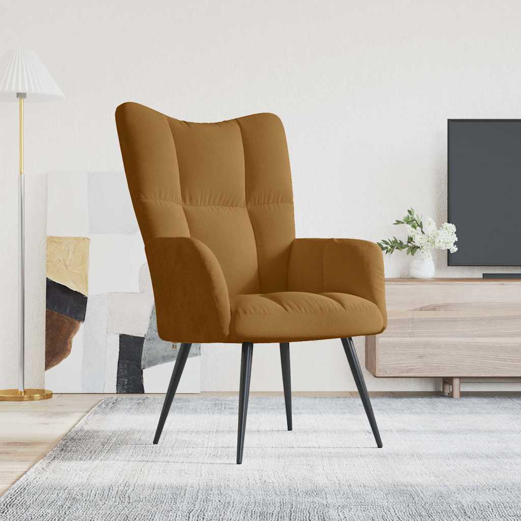 Relaxsessel Braun Samt