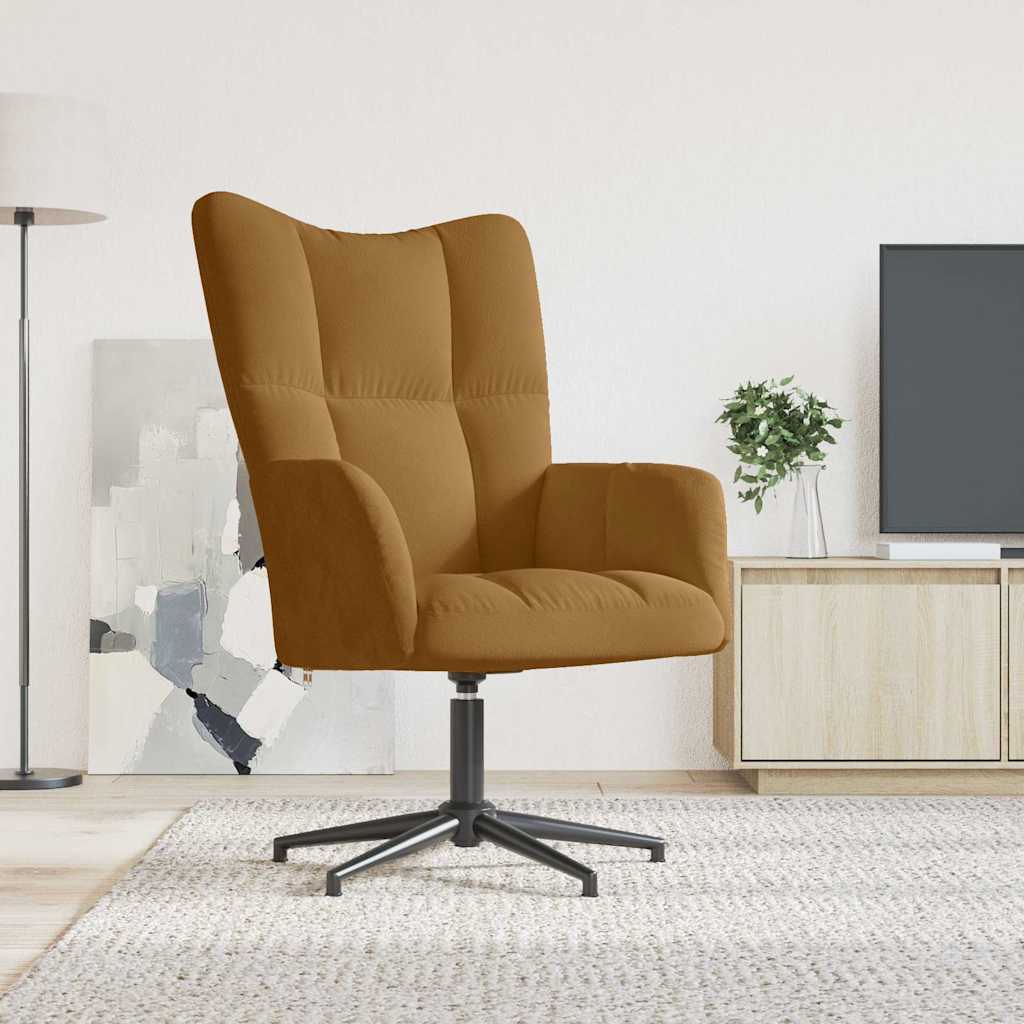Relaxsessel Braun Samt