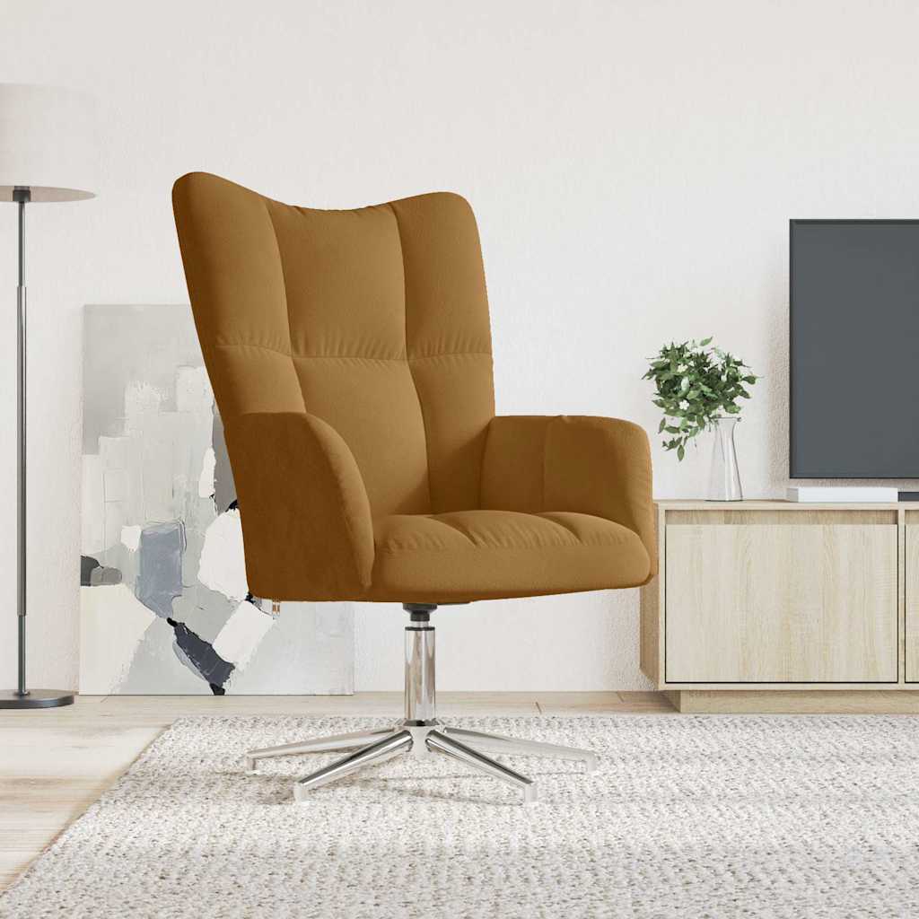 Relaxsessel Braun Samt