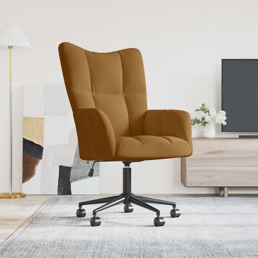 Relaxsessel Braun Samt