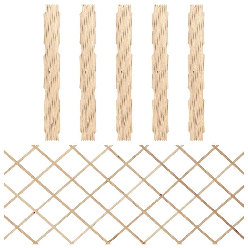 Rankzäune 5 Stk. Massivholz Tanne 180x80 cm