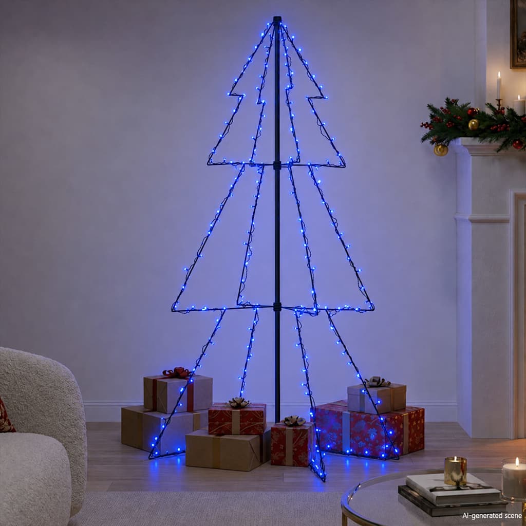 Weihnachtsbaum in Kegelform 200 LEDs Indoor Outdoor 98x150 cm