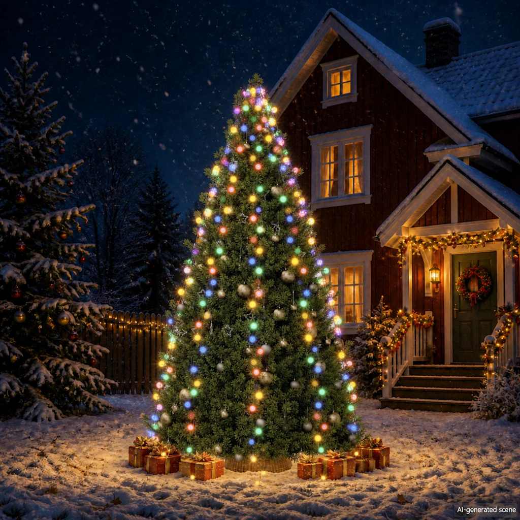 Weihnachtsbaum-Beleuchtung 500 LEDs Mehrfarbig 500 cm