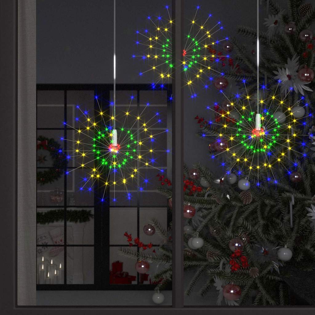 Feuerwerkslichter 4 Stk. Weihnachtsdeko Mehrfarbig 20cm 560LEDs