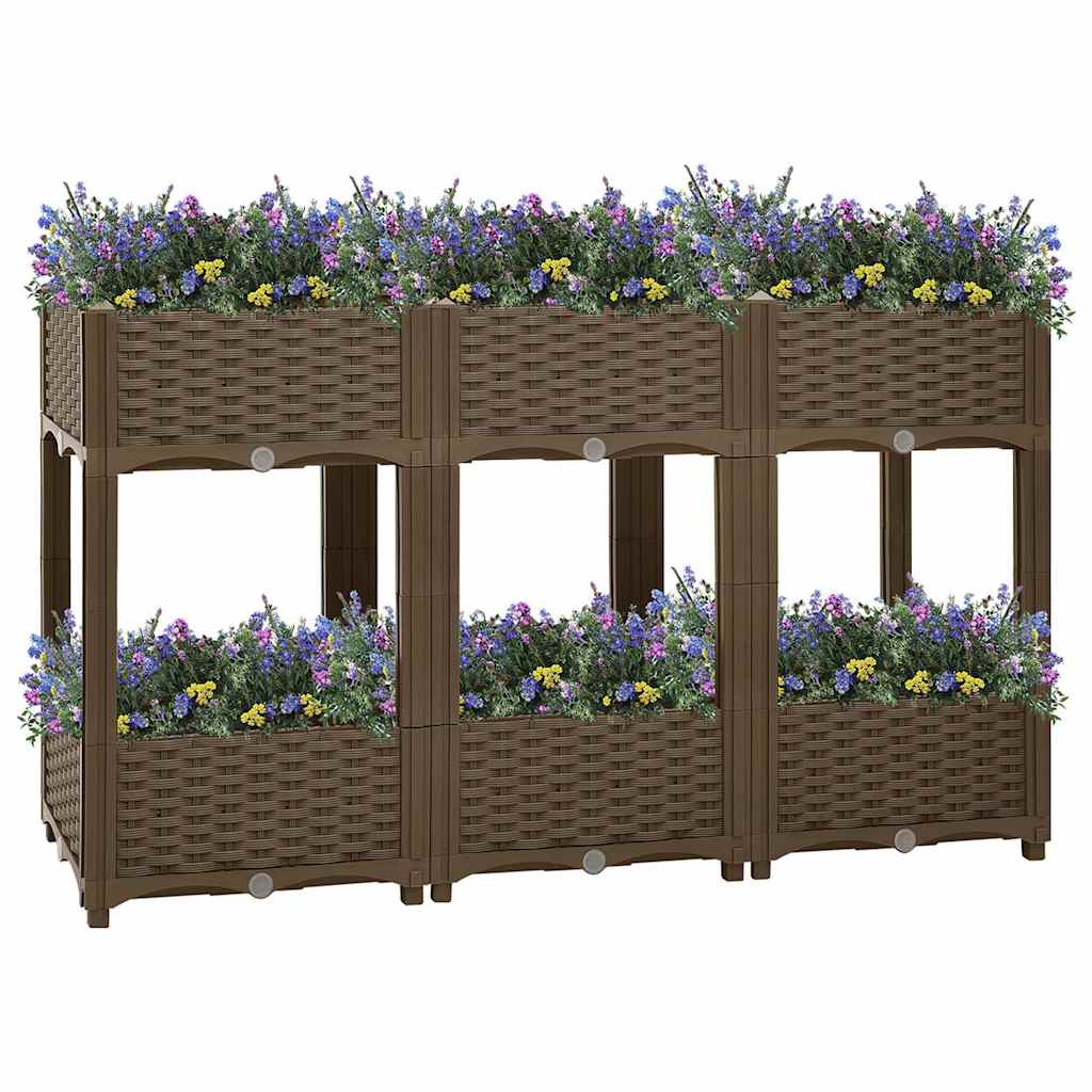 Hochbeet 120x40x71 cm Polypropylen