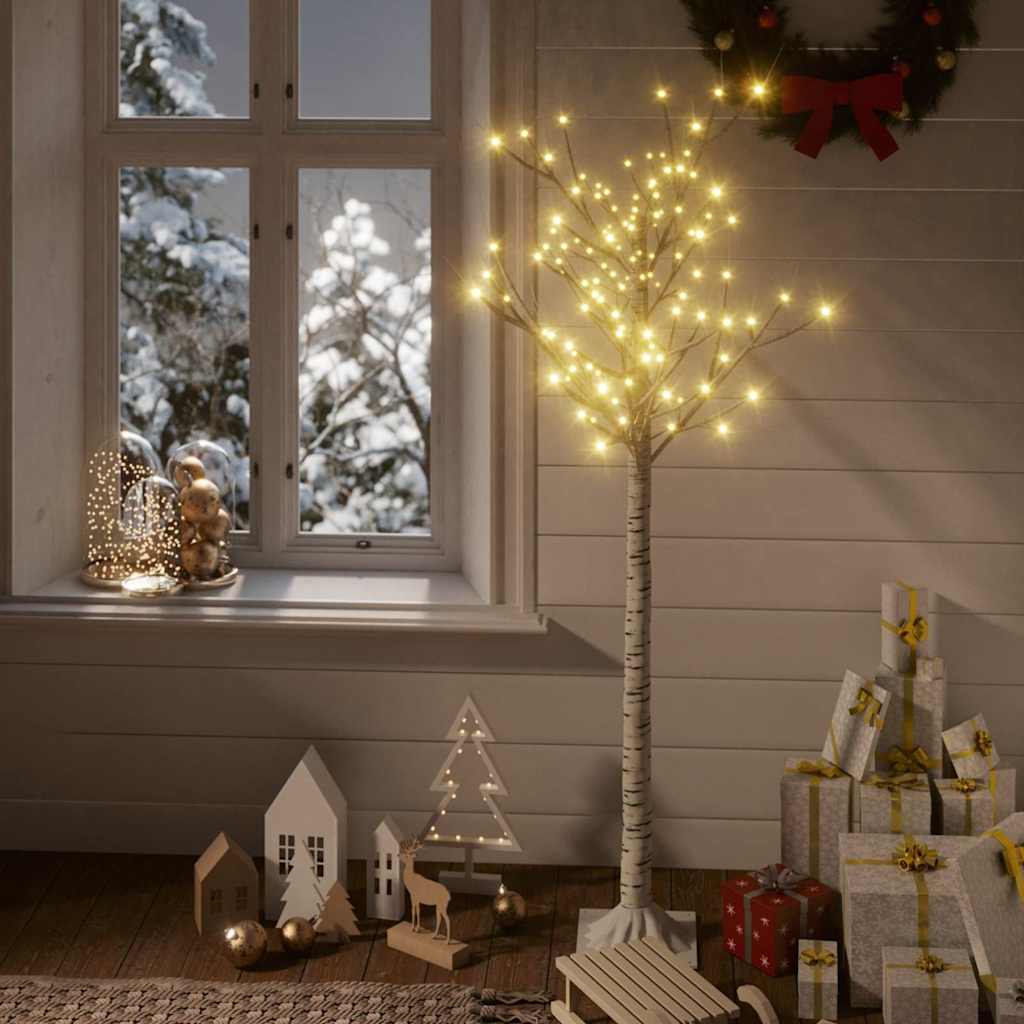 Weihnachtsbaum 156 LEDs 1,5 m Warmweiß Indoor Outdoor