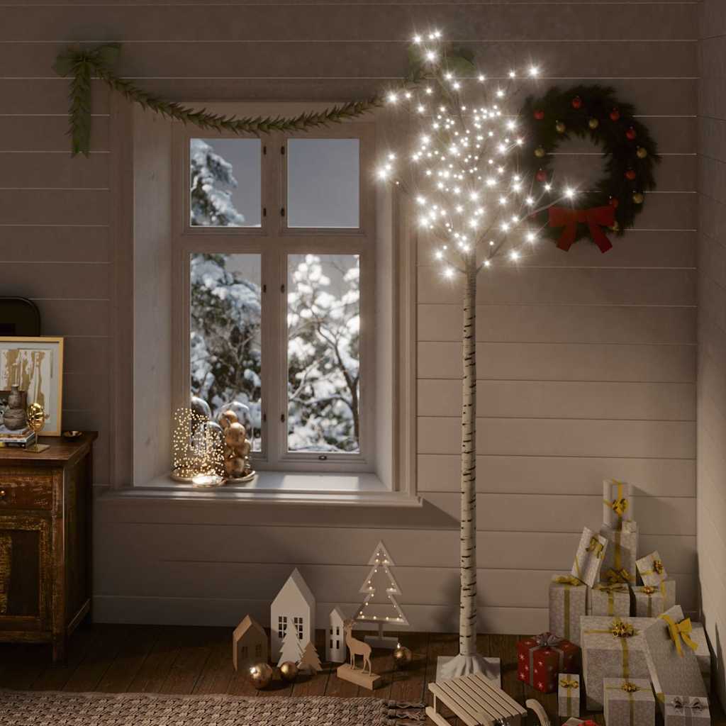 Weihnachtsbaum 220 LEDs 2,2 m Kaltweiß Indoor Outdoor