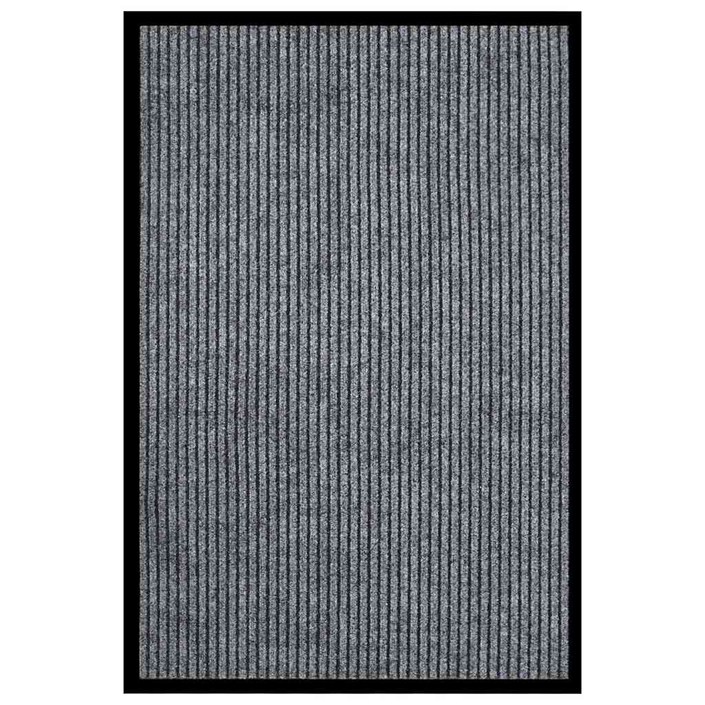 Fußmatte Grau Gestreift 80x120 cm