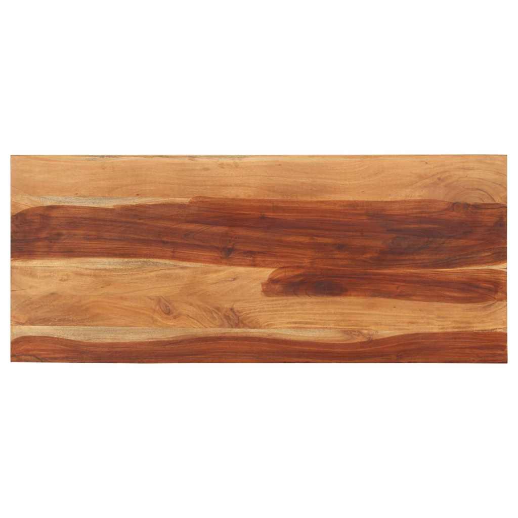 Tischplatte 140x60x(2,5-2,7) cm Massivholz Akazie