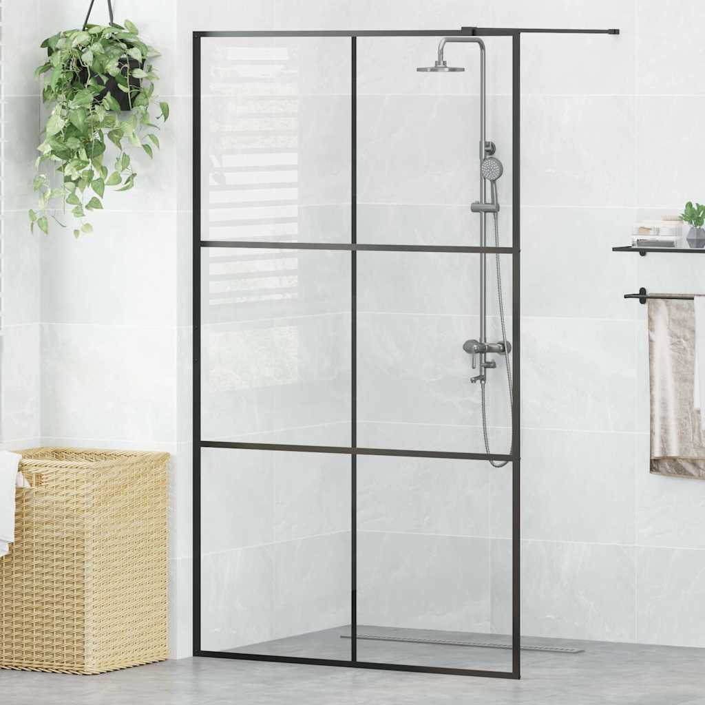 Duschwand für Begehbare Dusche mit Klarem ESG Glas 115x195 cm