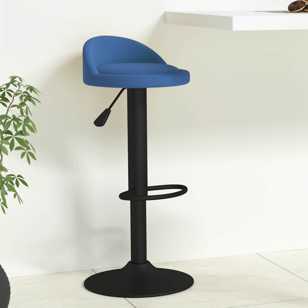 Barhocker Blau Samt