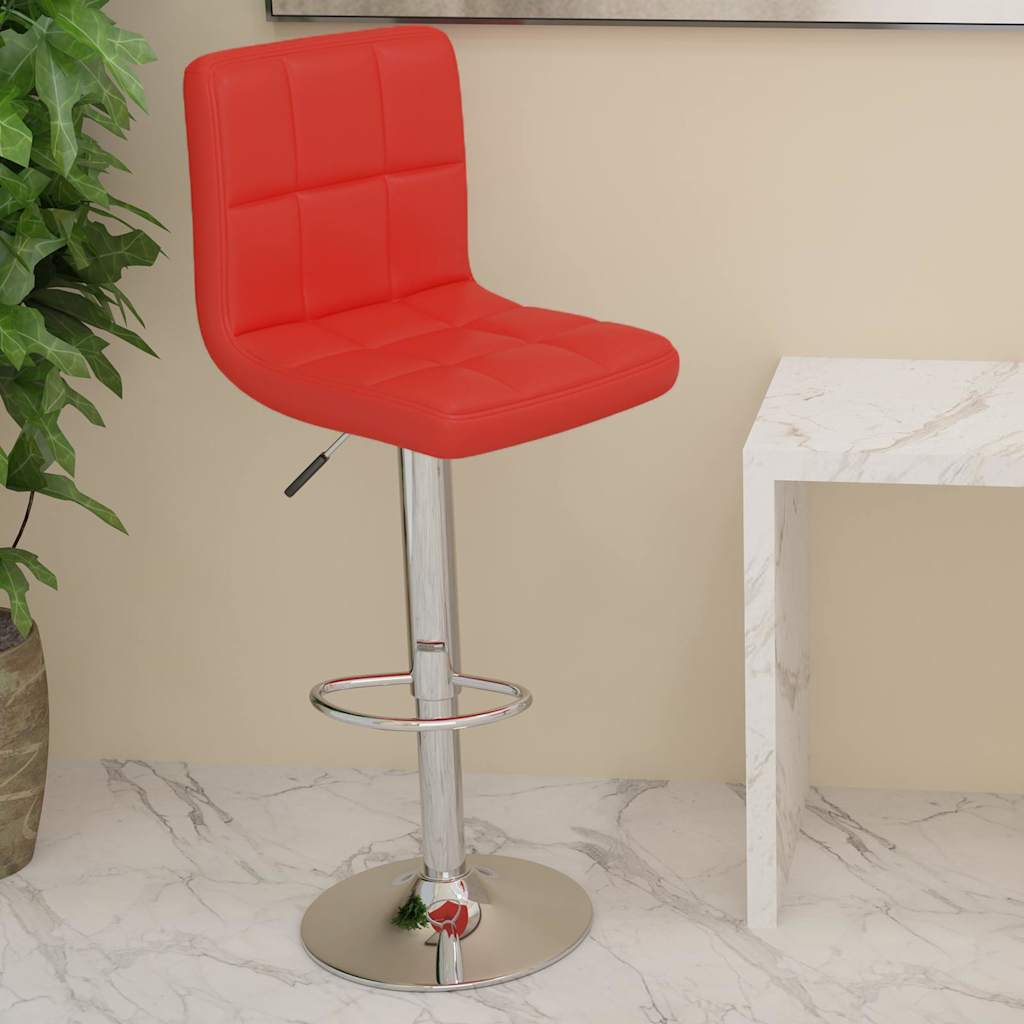 Barhocker Rot Kunstleder