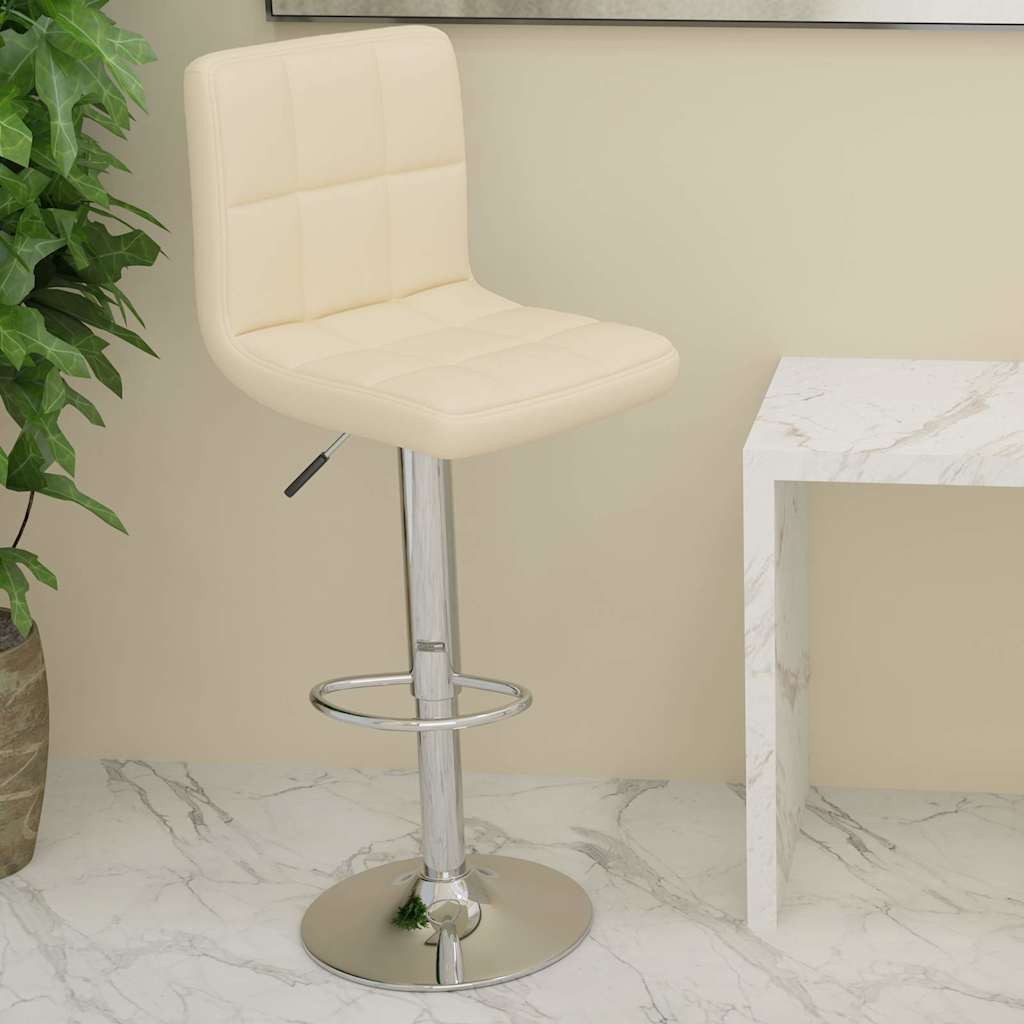 Barhocker Creme Kunstleder