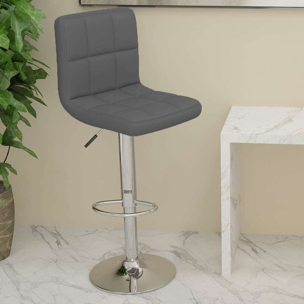 Barhocker Grau Kunstleder