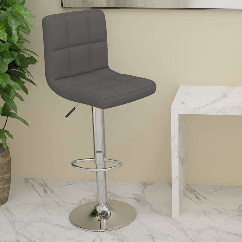 Barhocker Dunkelgrau Stoff
