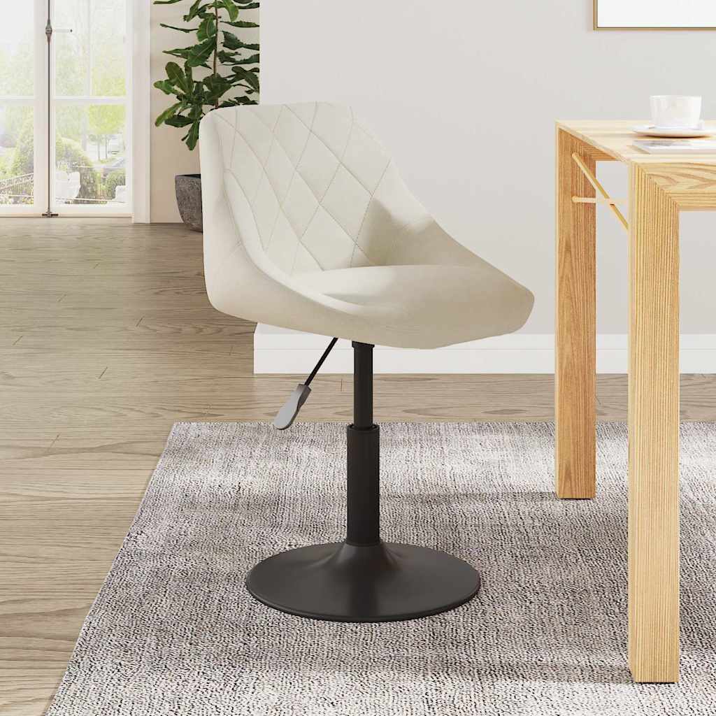 Barhocker Creme Samt