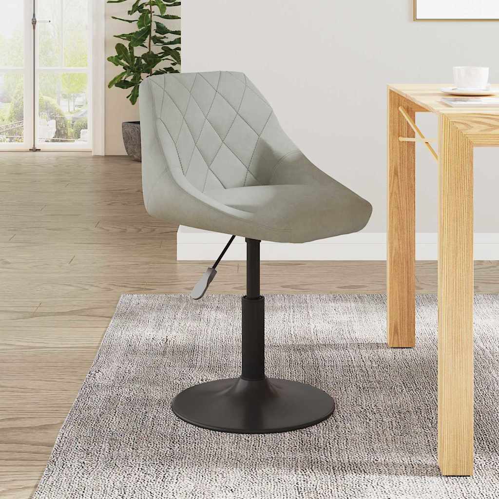 Barhocker Hellgrau Samt