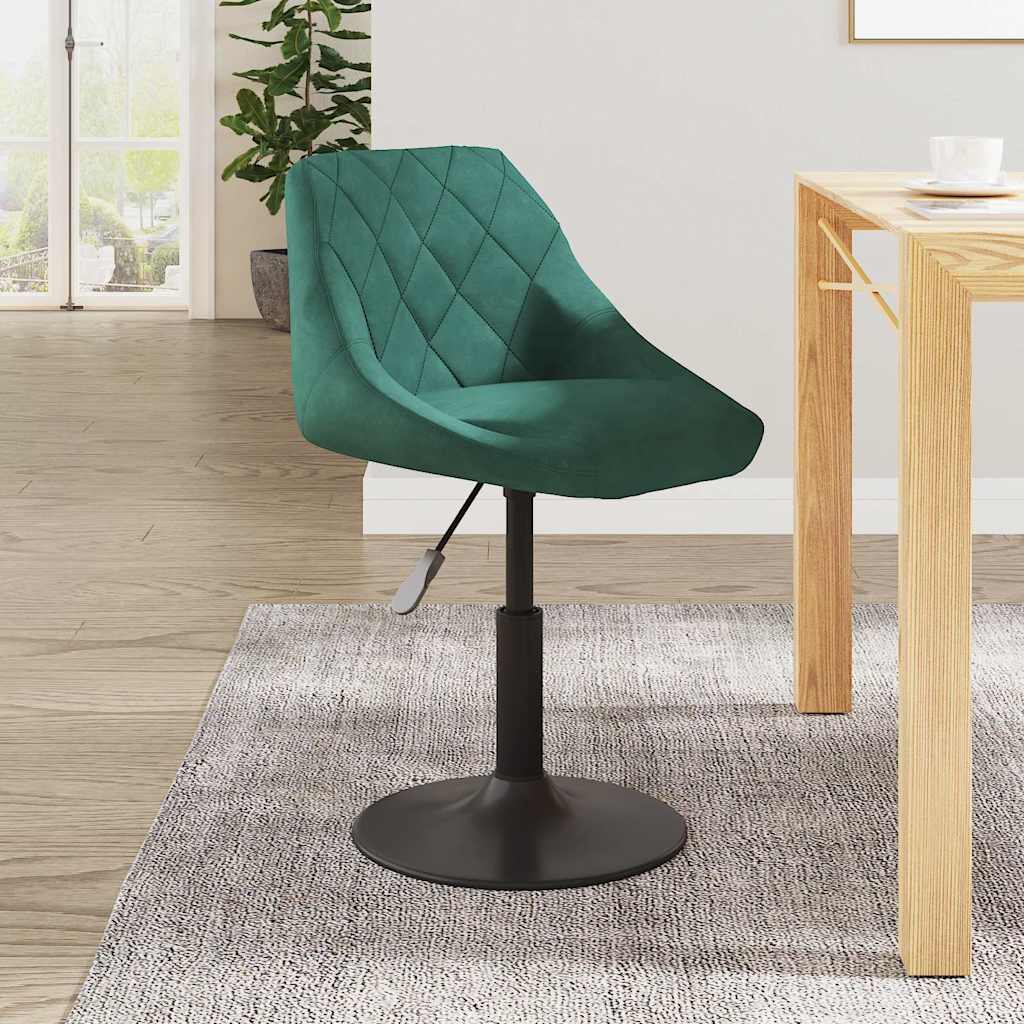 Barhocker Dunkelgrün Samt