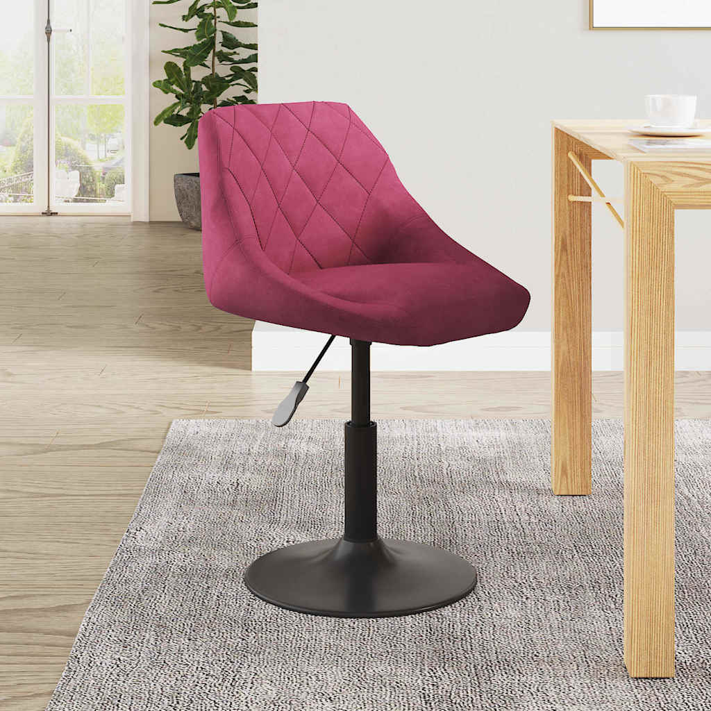 Barhocker Weinrot Samt