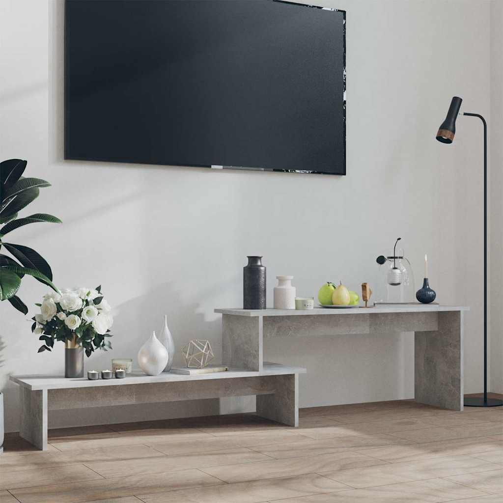 TV-Schrank Betongrau 180x30x43 cm Holzwerkstoff
