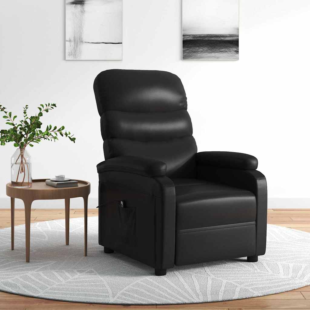 Relaxsessel Elektrisch Schwarz Kunstleder