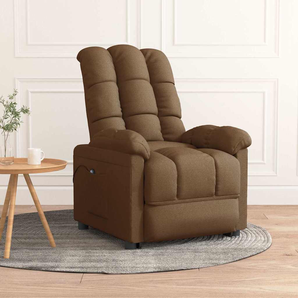 Relaxsessel Elektrisch Braun Stoff