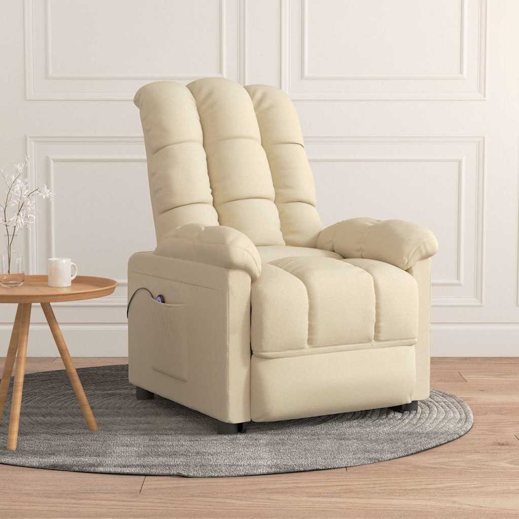 Relaxsessel Elektrisch Creme Stoff