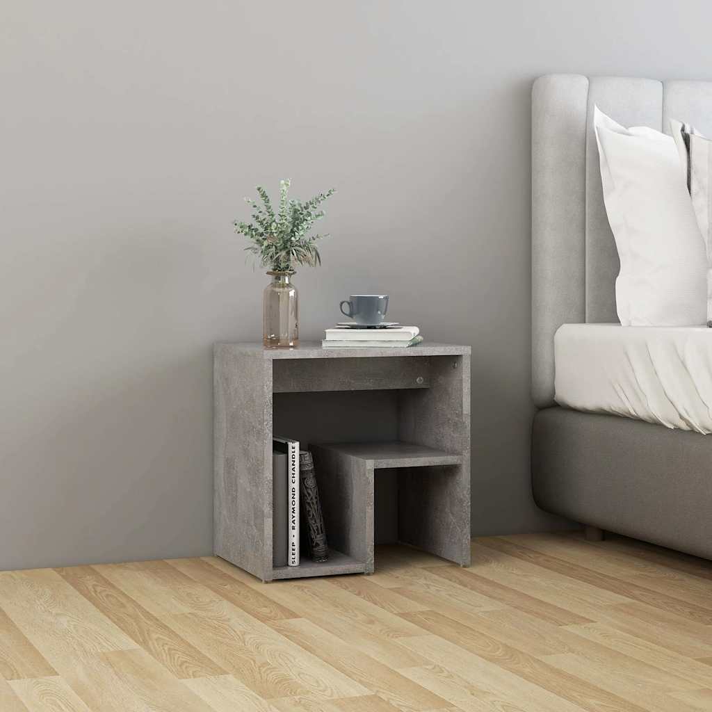Nachttisch Betongrau 40x30x40 cm Holzwerkstoff