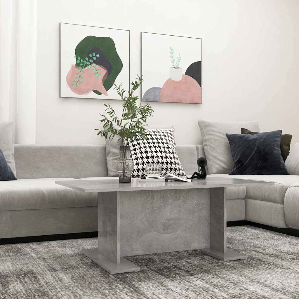 Couchtisch Betongrau 103,5x60x40 cm Holzwerkstoff