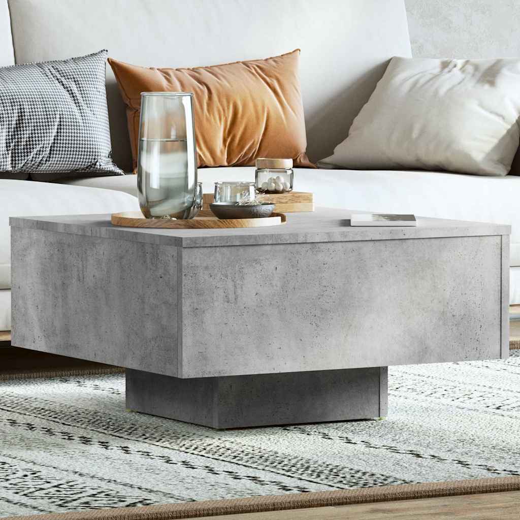 Couchtisch Betongrau 60x60x31,5 cm Holzwerkstoff