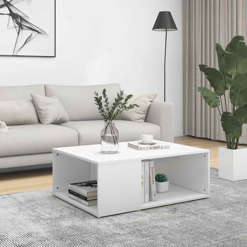 Couchtisch Weiß 90x67x33 cm Holzwerkstoff