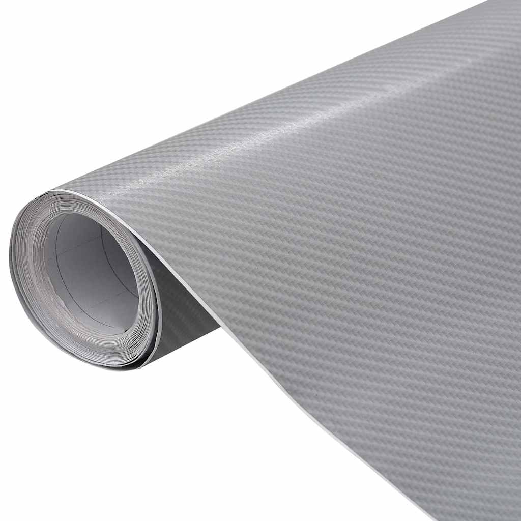 Autofolien 2 Stk. 4D Silber 100x150 cm