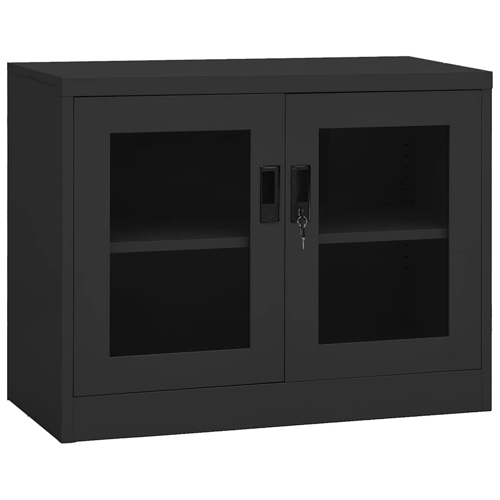 Büroschrank Anthrazit 90x40x70 cm Stahl