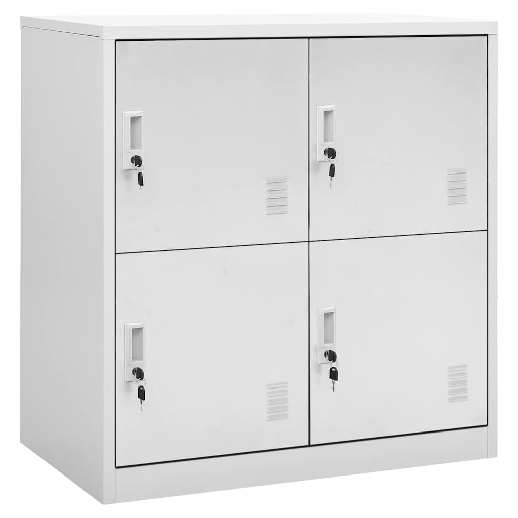 Schließfachschrank Hellgrau 90x45x92,5 cm Stahl