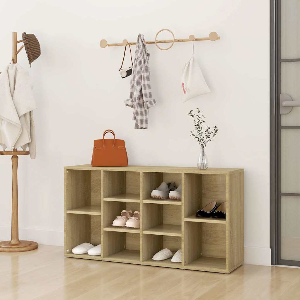 Schuhbank Sonoma-Eiche 103x30x55 cm Holzwerkstoff