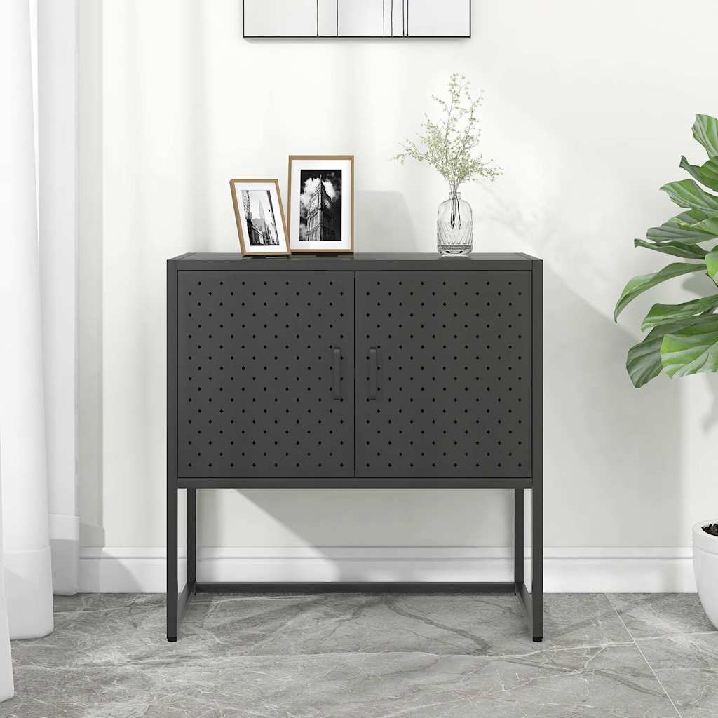 Sideboard Anthrazit 75x35x75 cm Stahl