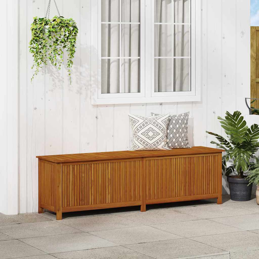 Garten-Aufbewahrungsbox 200x50x58 cm Massivholz Akazie