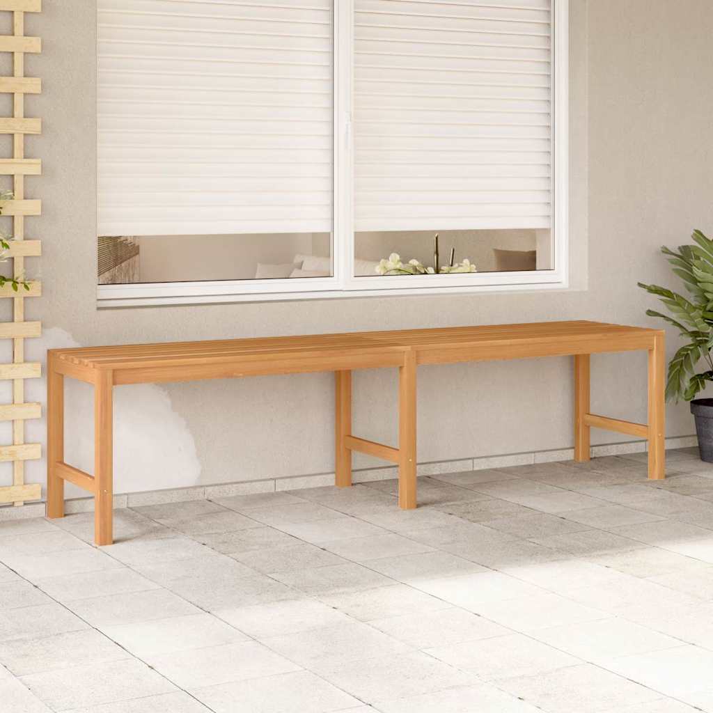 Gartenbank 180 cm Massivholz Teak