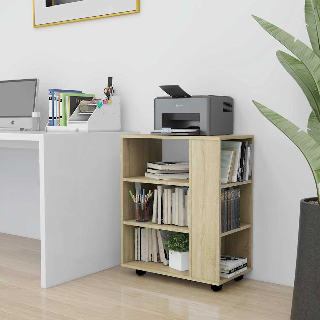Rollschrank Sonoma-Eiche 60x35x75 cm Holzwerkstoff