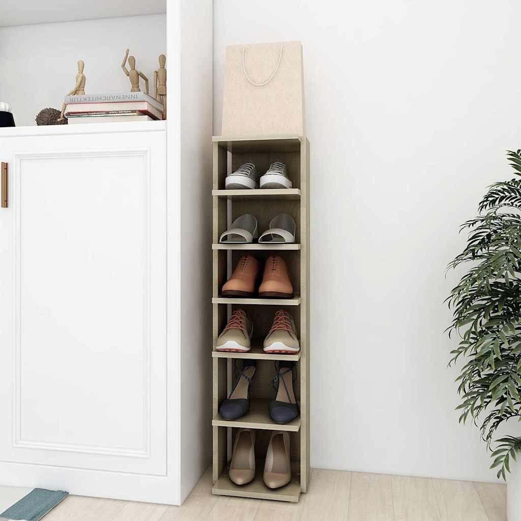 Schuhschrank Sonoma-Eiche 27,5x27x102 cm Holzwerkstoff