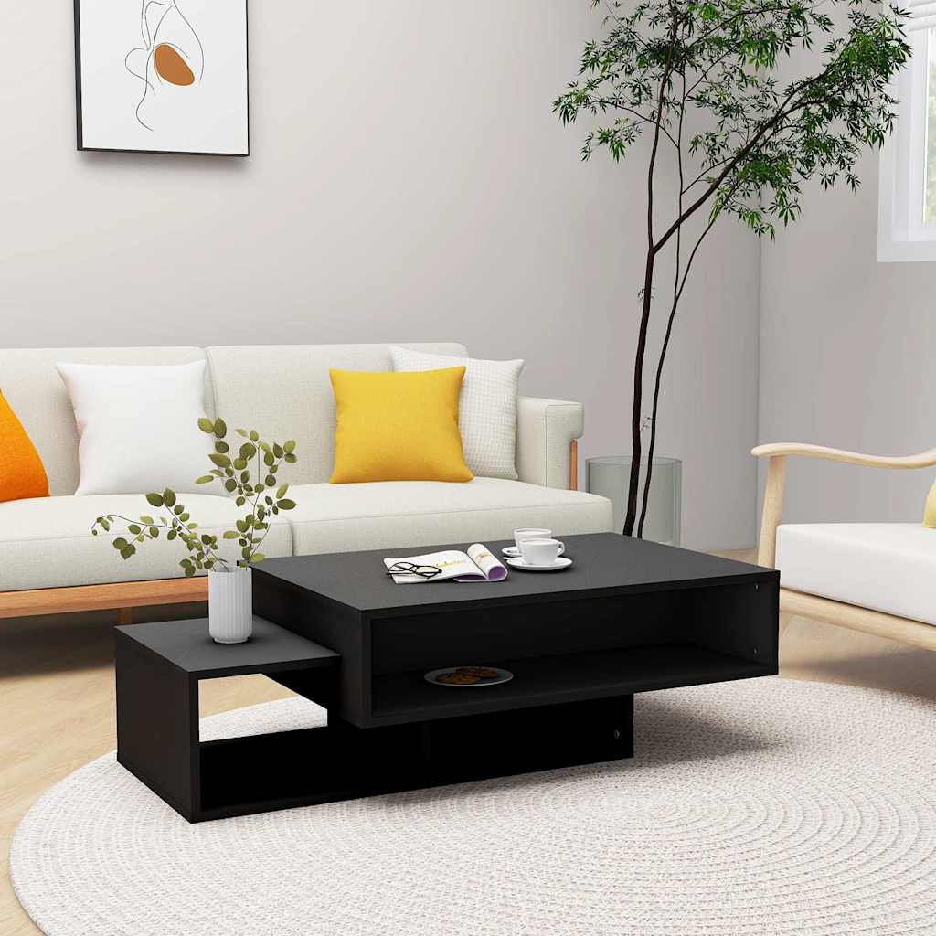 Couchtisch Schwarz 105x55x32 cm Holzwerkstoff