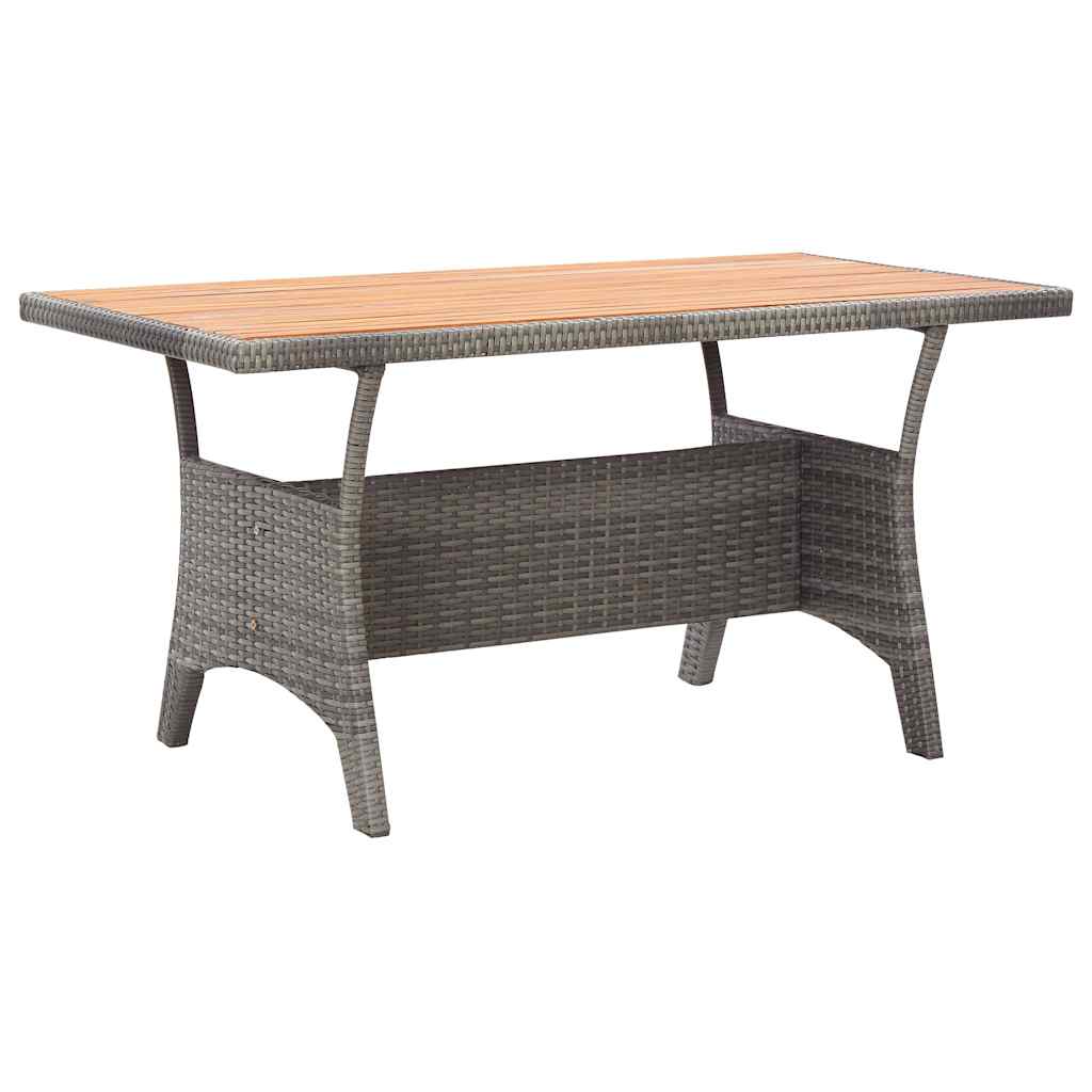 Gartentisch Grau 120x70x66 cm Akazie Massivholz