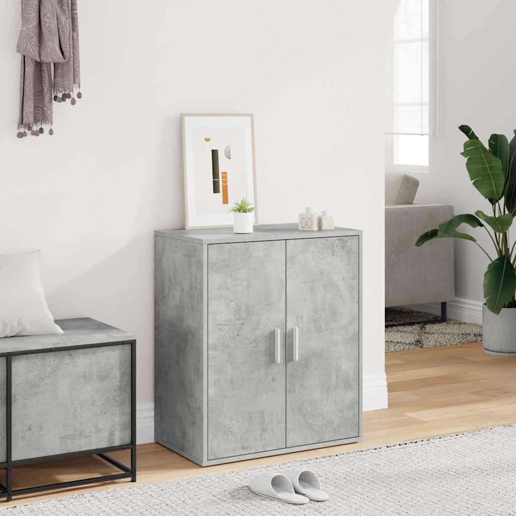 Schuhschrank Betongrau 60x35x70 cm Holzwerkstoff