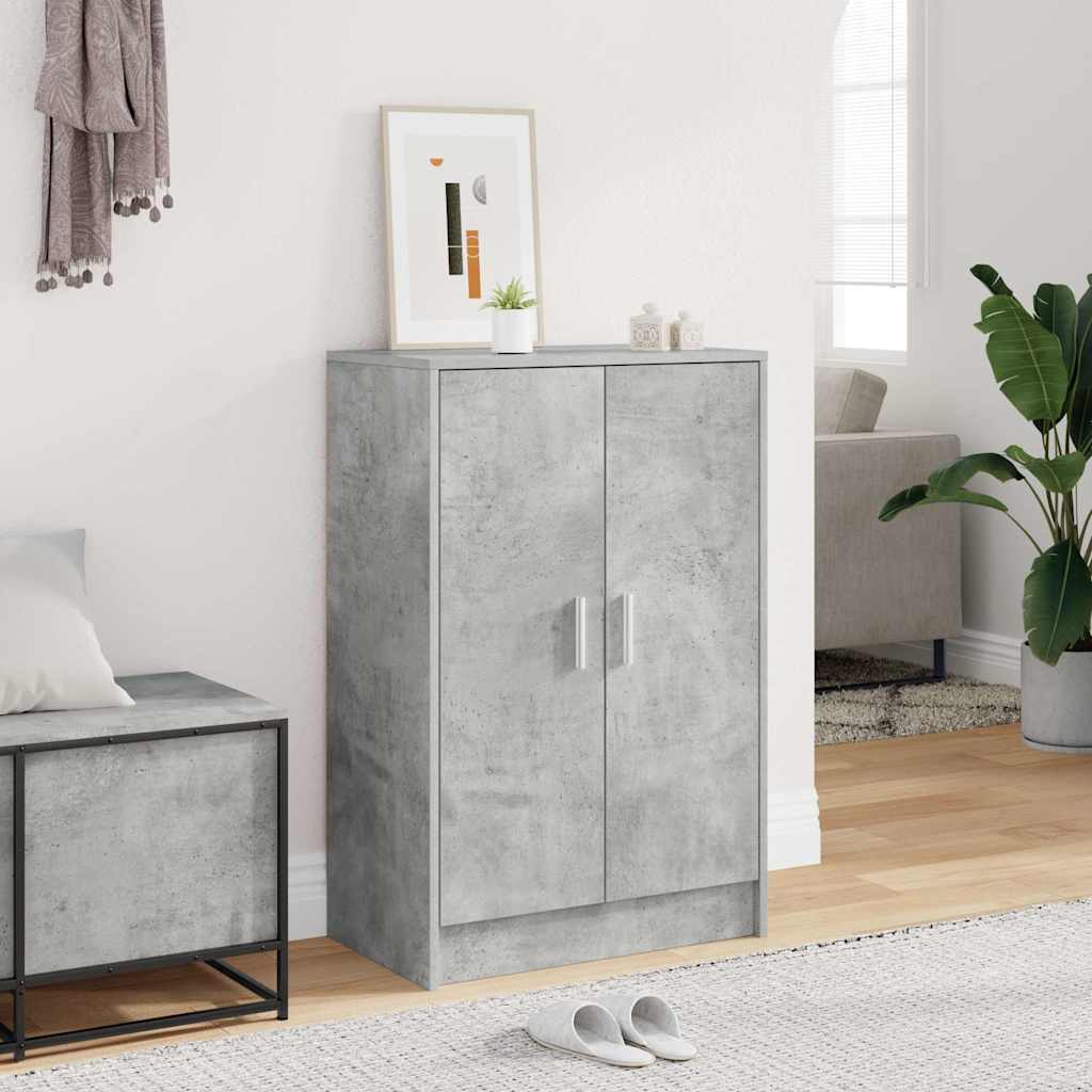 Schuhschrank Betongrau 60x35x92 cm Holzwerkstoff
