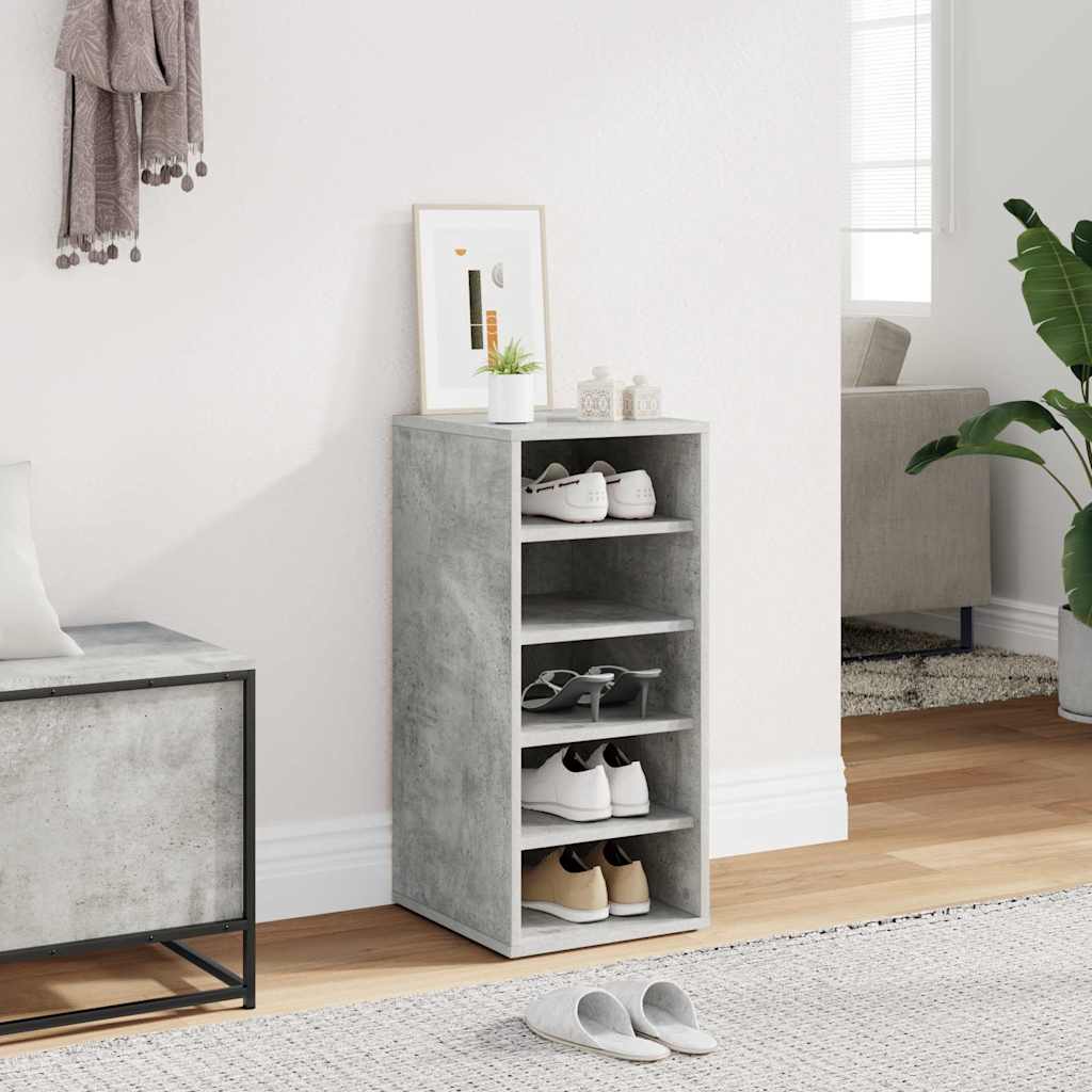 Schuhschrank Betongrau 31,5x35x70 cm Holzwerkstoff