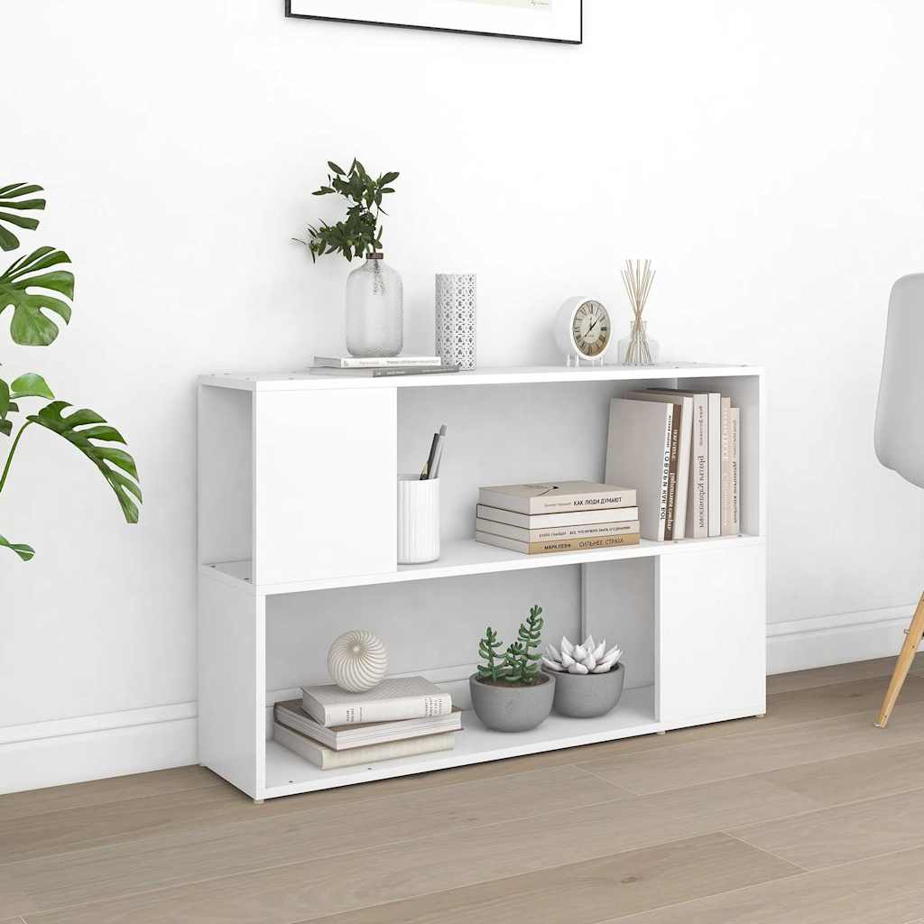Bücherregal Weiß 100x24x63 cm Holzwerkstoff