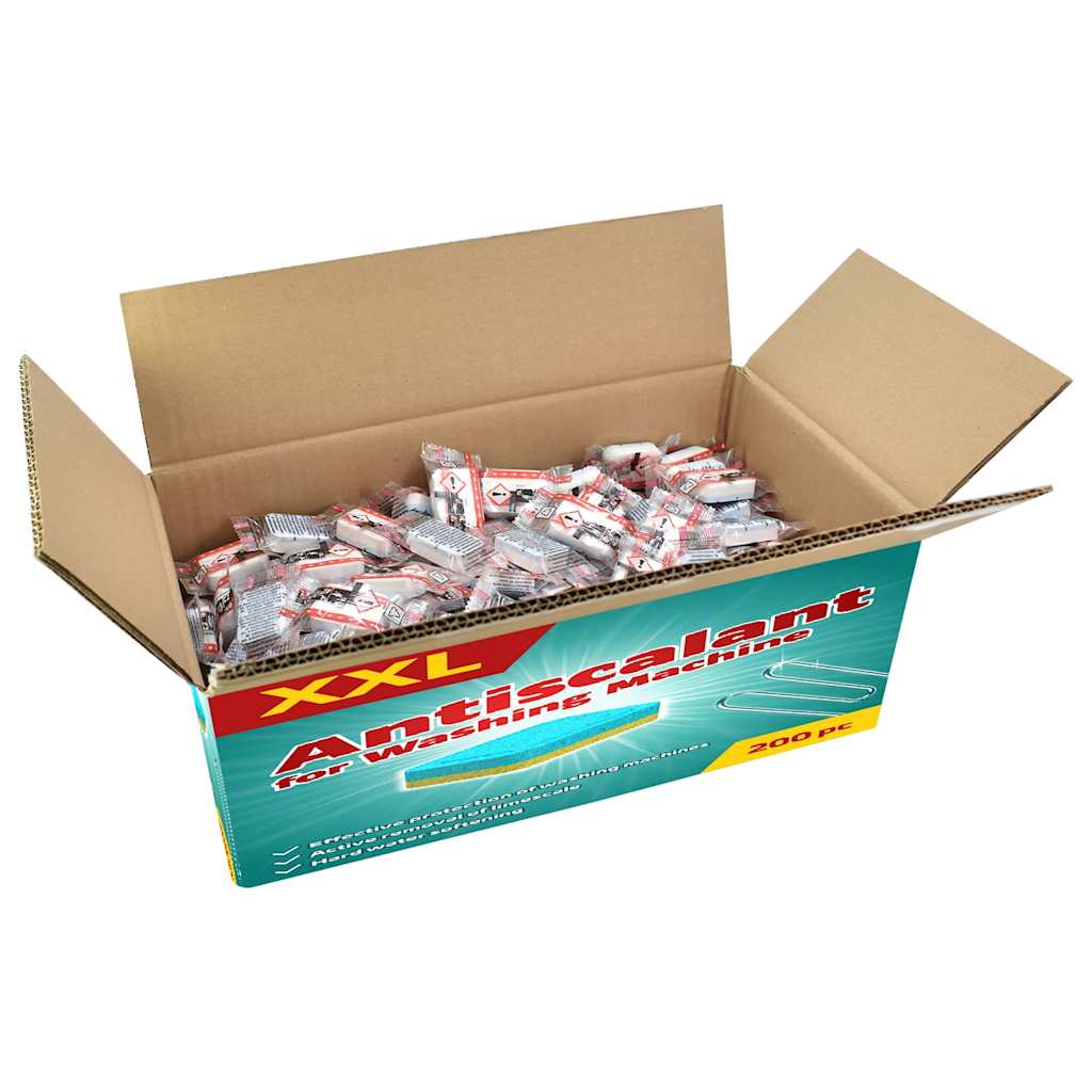 Waschmaschinen-Tabs 200 St. Verhindern Kalk und Schmutz