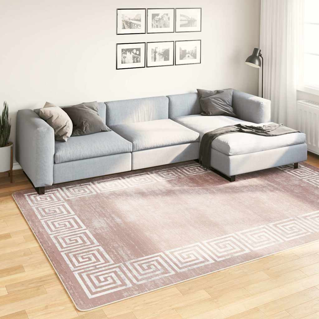 Teppich Waschbar Beige 190x300 cm