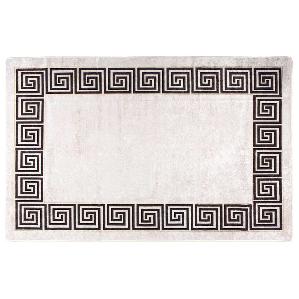 Teppich Waschbar 160x230 cm Hellbeige